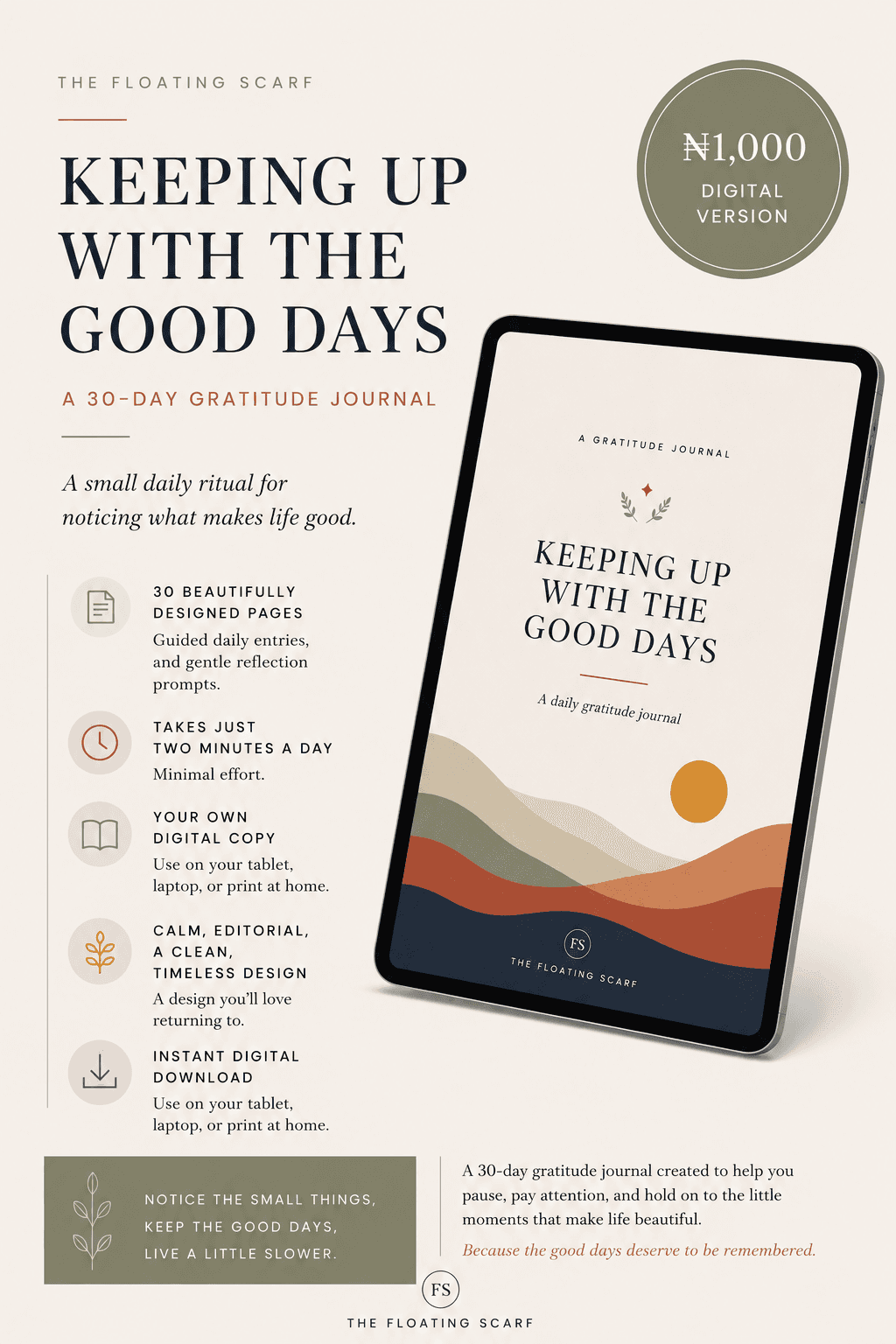 Keeping Up With The Good Days - Fillable